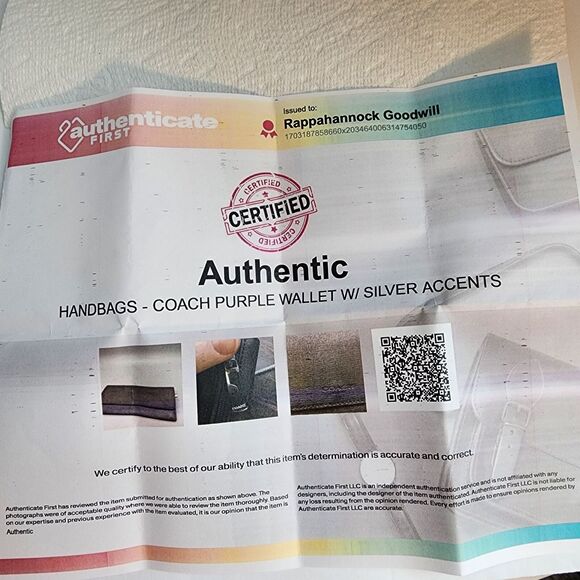 Coach Black Envelope Clutch Leather Wallet Snap Closure Zipper Pocket Vtg w/COA - Picture 14 of 14